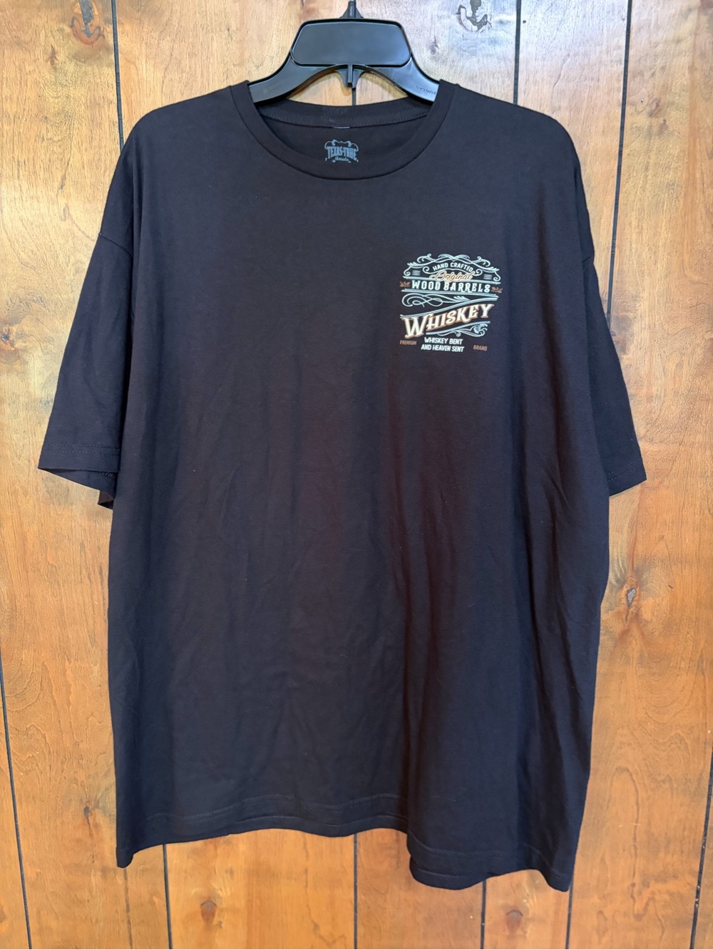 Men's Black Whiskey Graphic Short Sleeve Tee